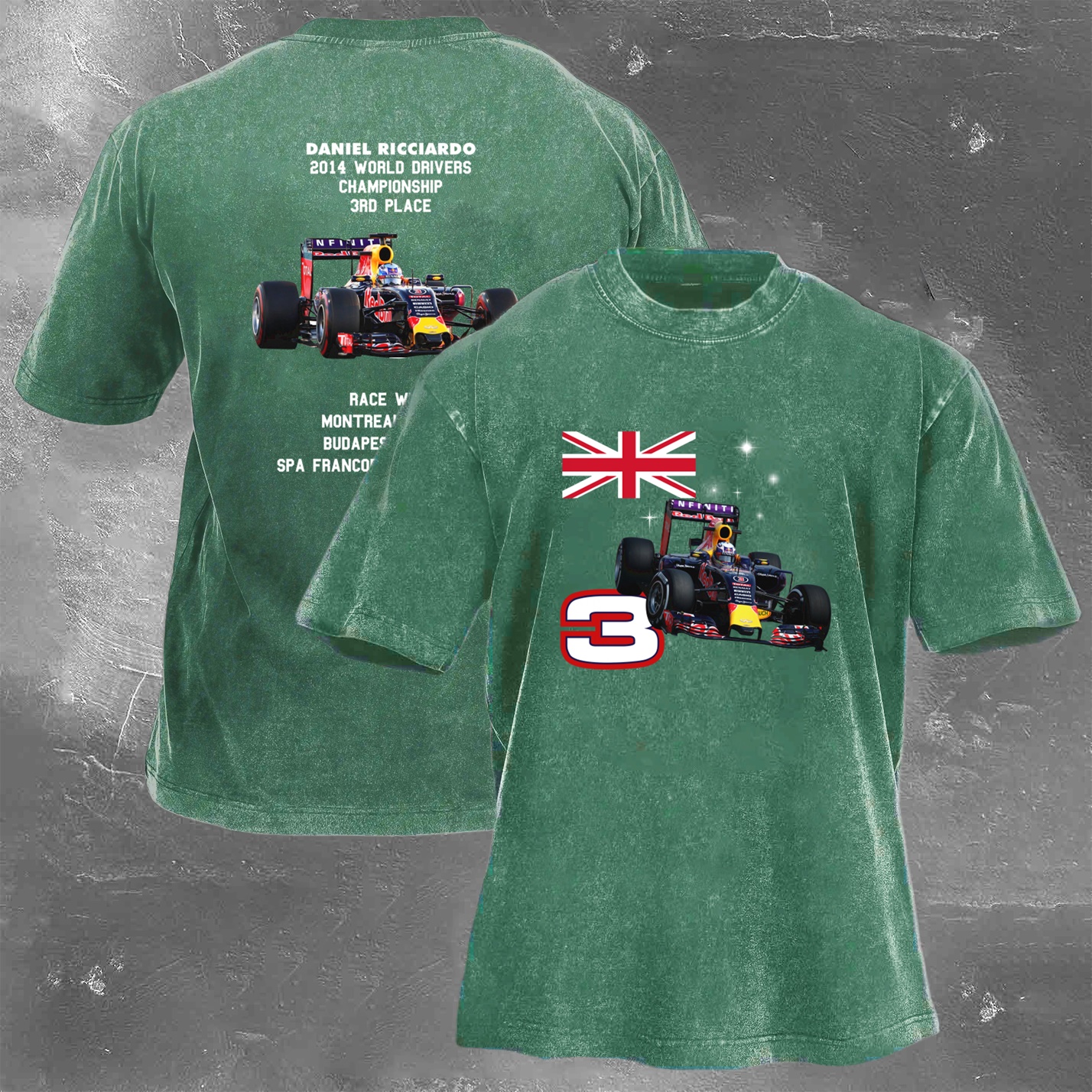 Racing Legend Vintage Cotton Washed T-Shirt 040