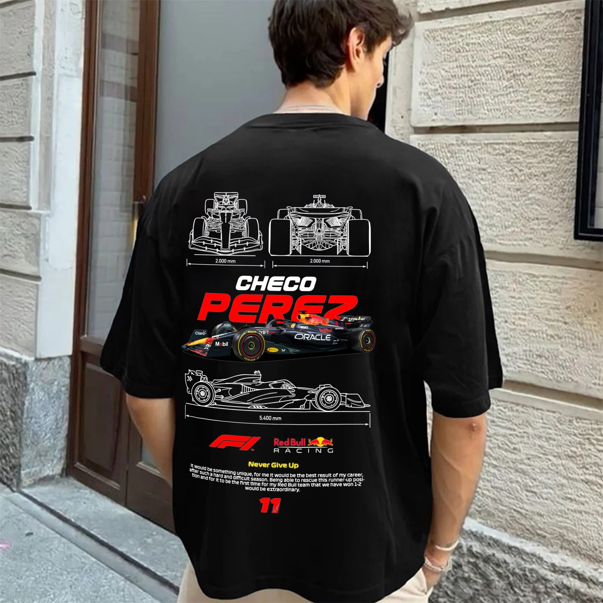 Popular Race Team Street Print Pure Cotton Casual T-Shirt 07