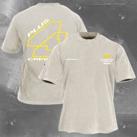 Racing Driver Print Retro Washed Casual T-Shirt 02