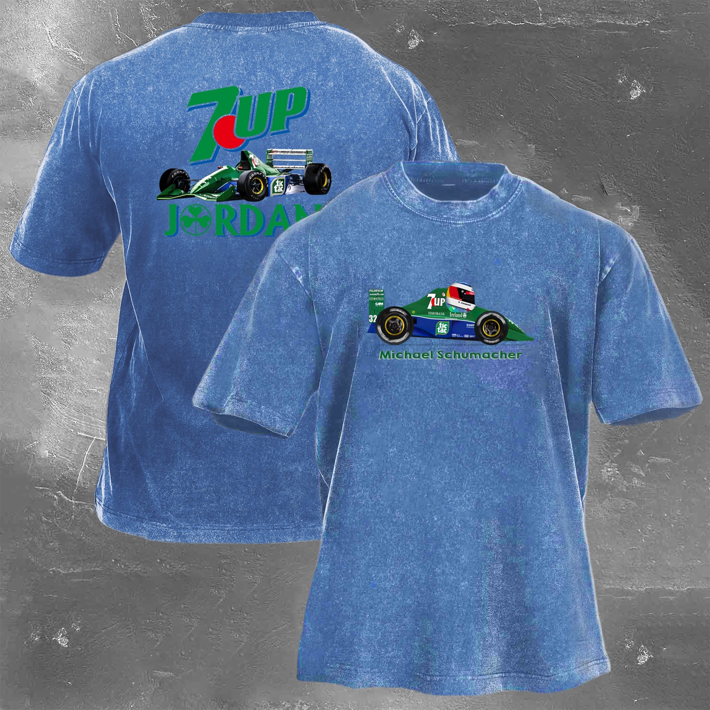 Racing Legend Vintage Cotton Washed T-Shirt 022