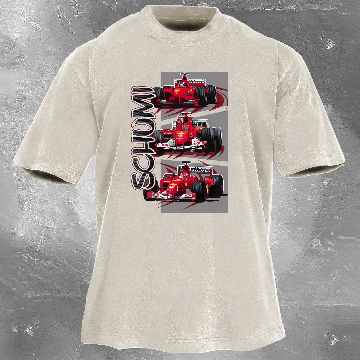 Racing Legend Vintage Cotton Washed T-Shirt 037