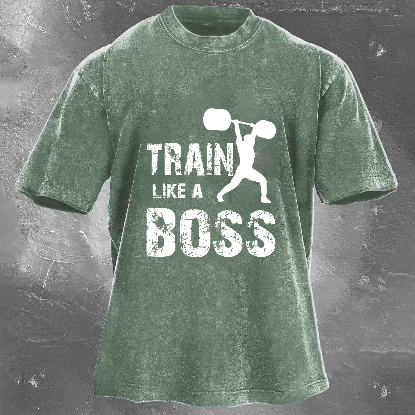 TRAIN LIKE A BOSS Unisex Washed T-shirt
