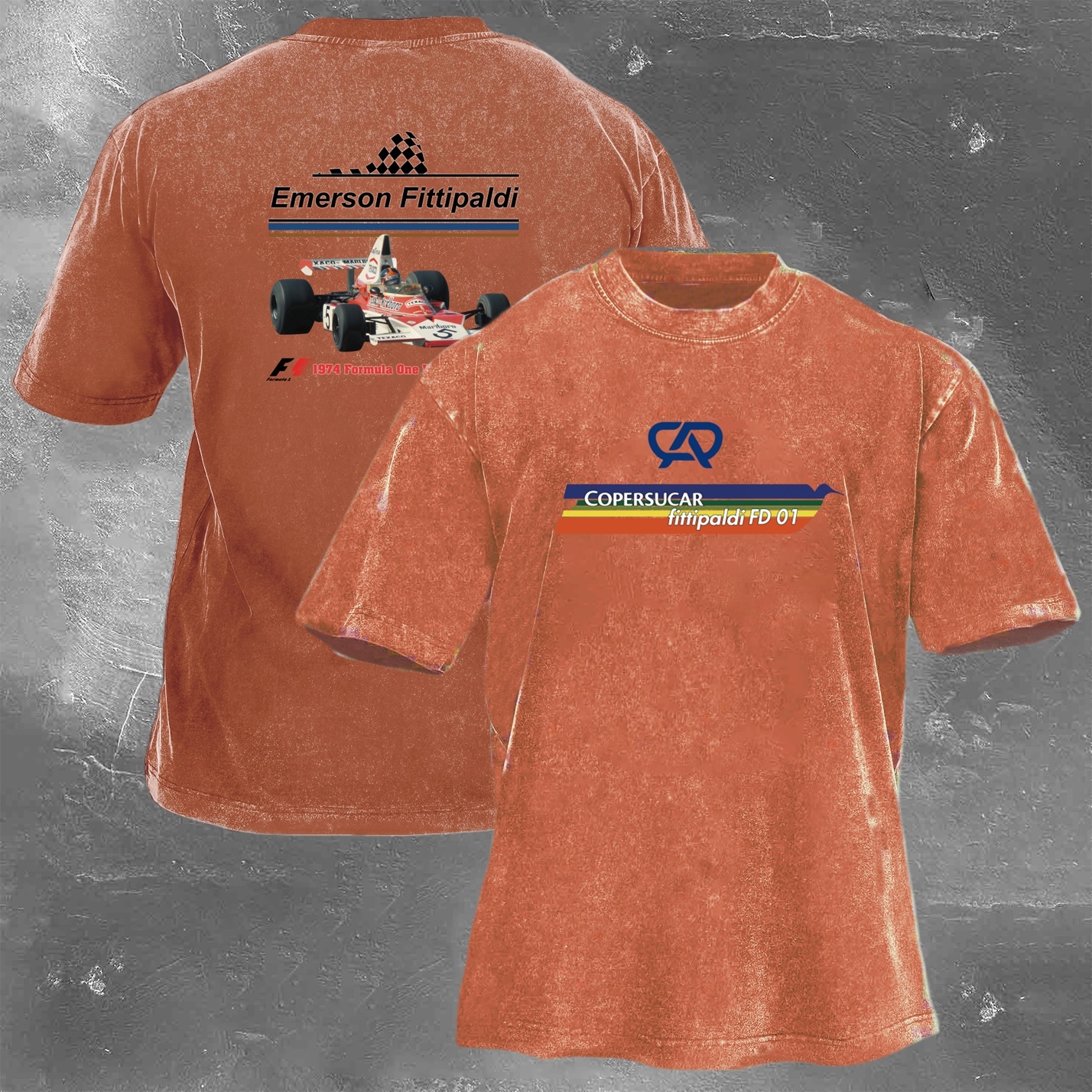 Racing Legend Vintage Cotton Washed T-Shirt 027