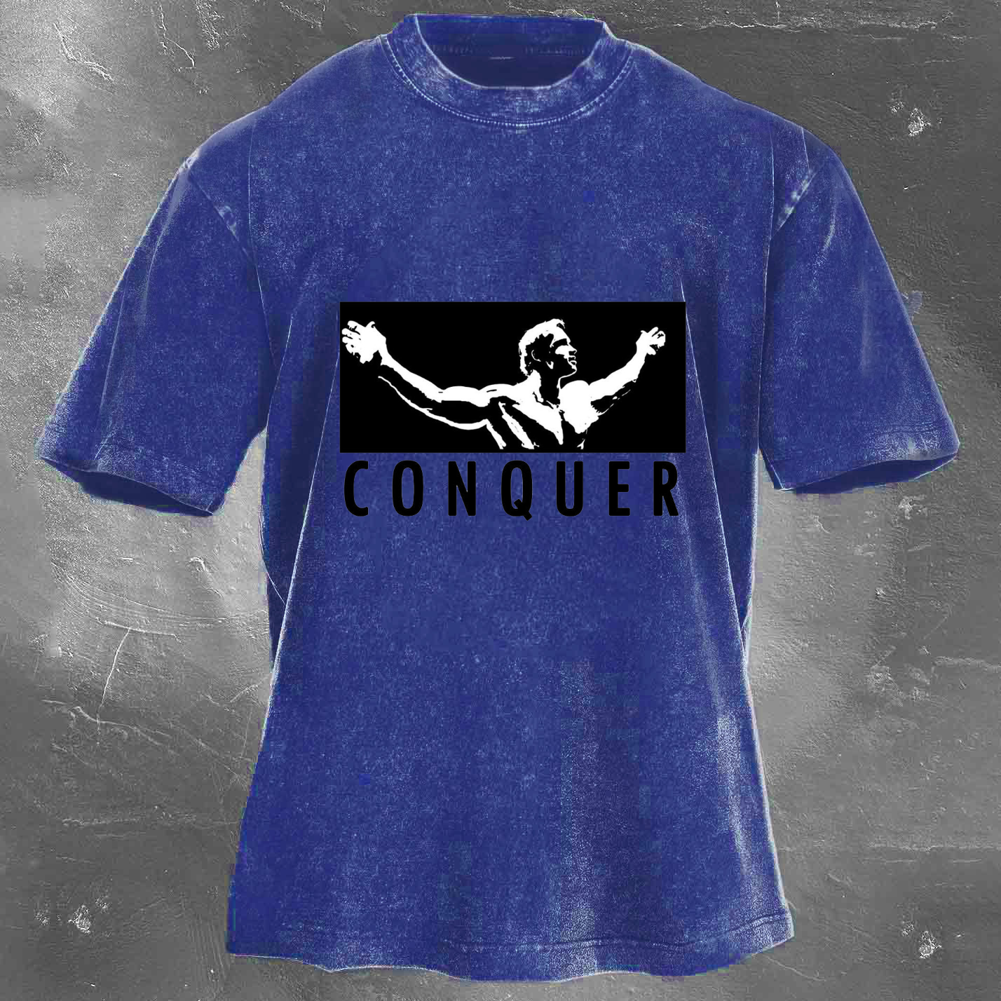 CONQUER Unisex Washed T-shirt