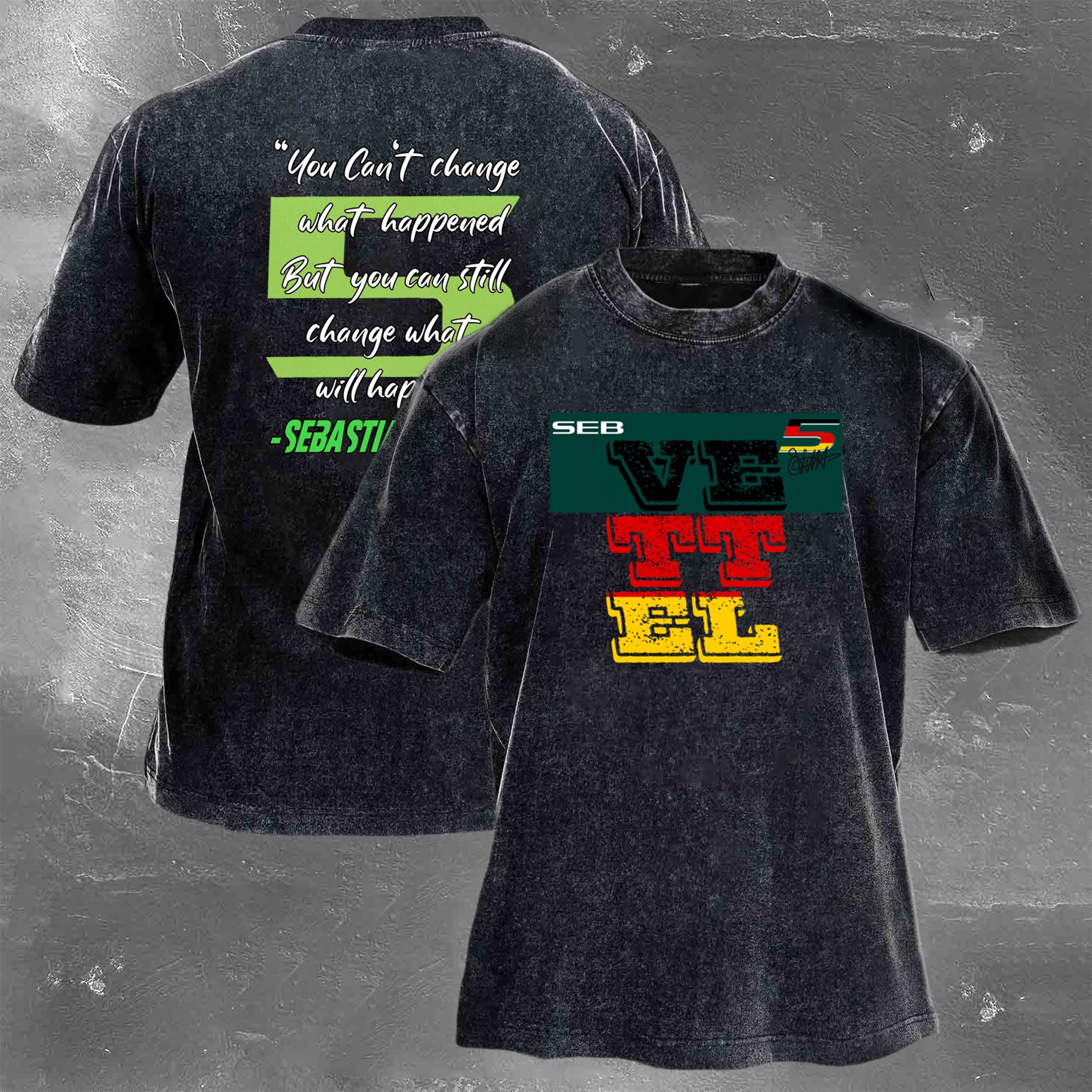 Racing Legend Vintage Cotton Washed T-Shirt 035