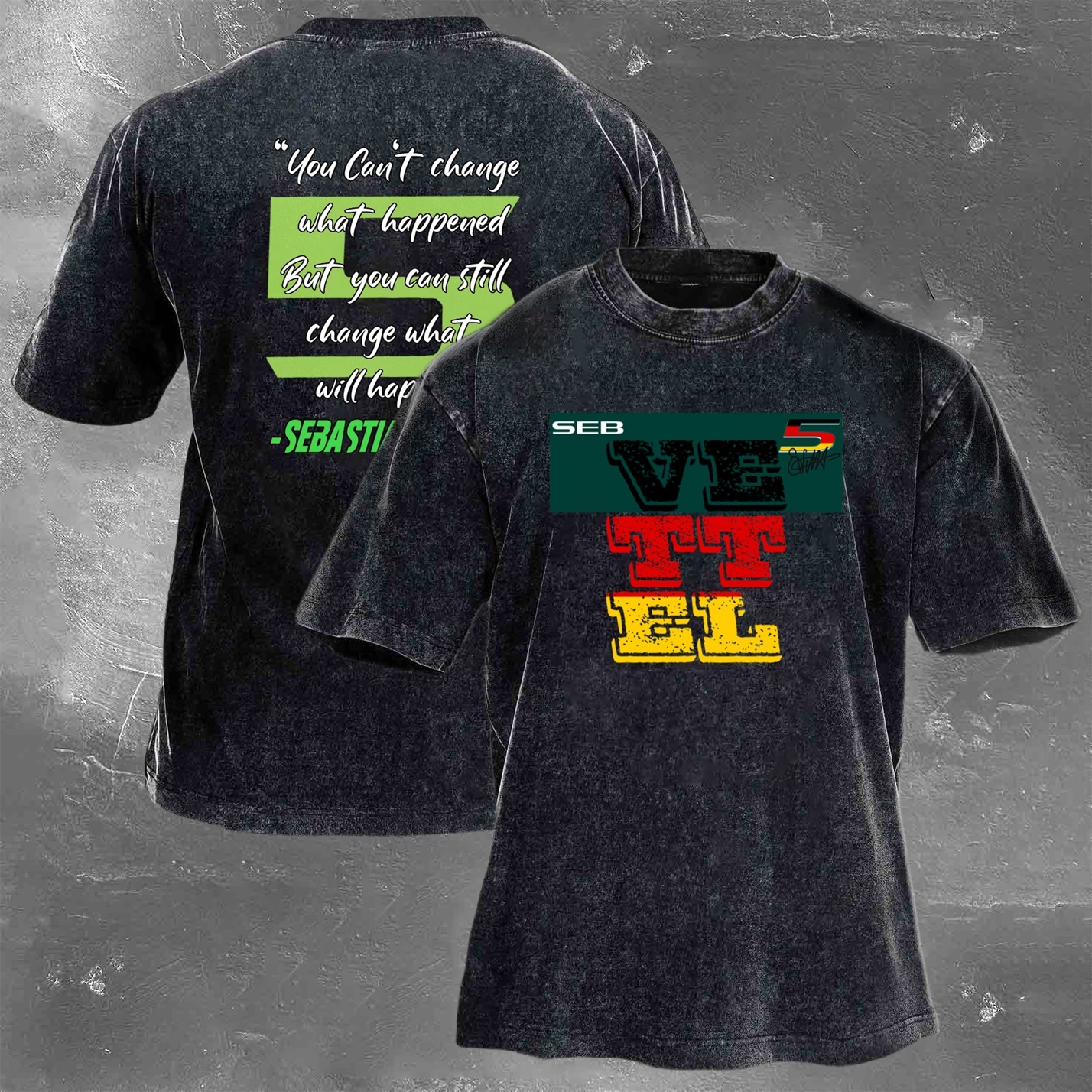 Racing Legend Vintage Cotton Washed T-Shirt 035