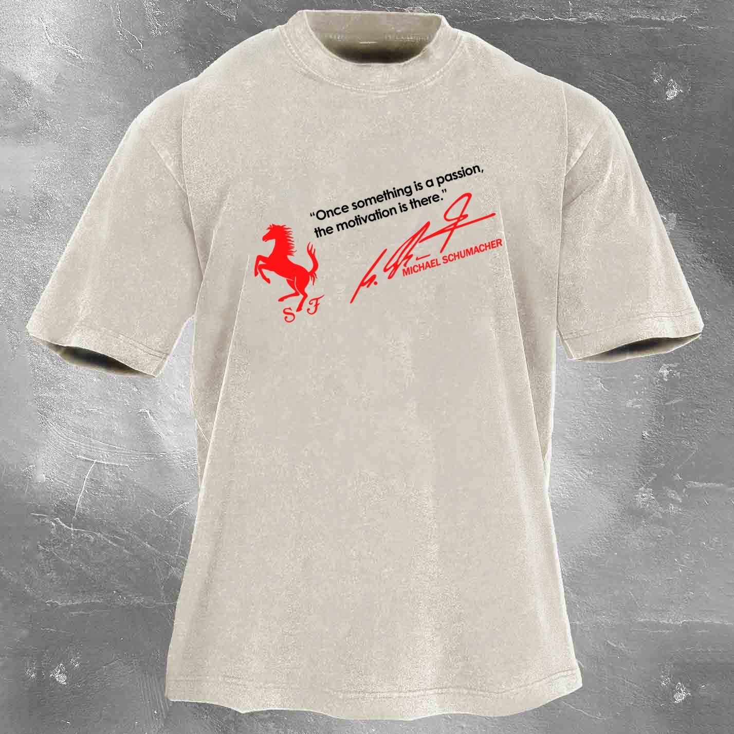 Racing Legend Vintage Cotton Washed T-Shirt 023