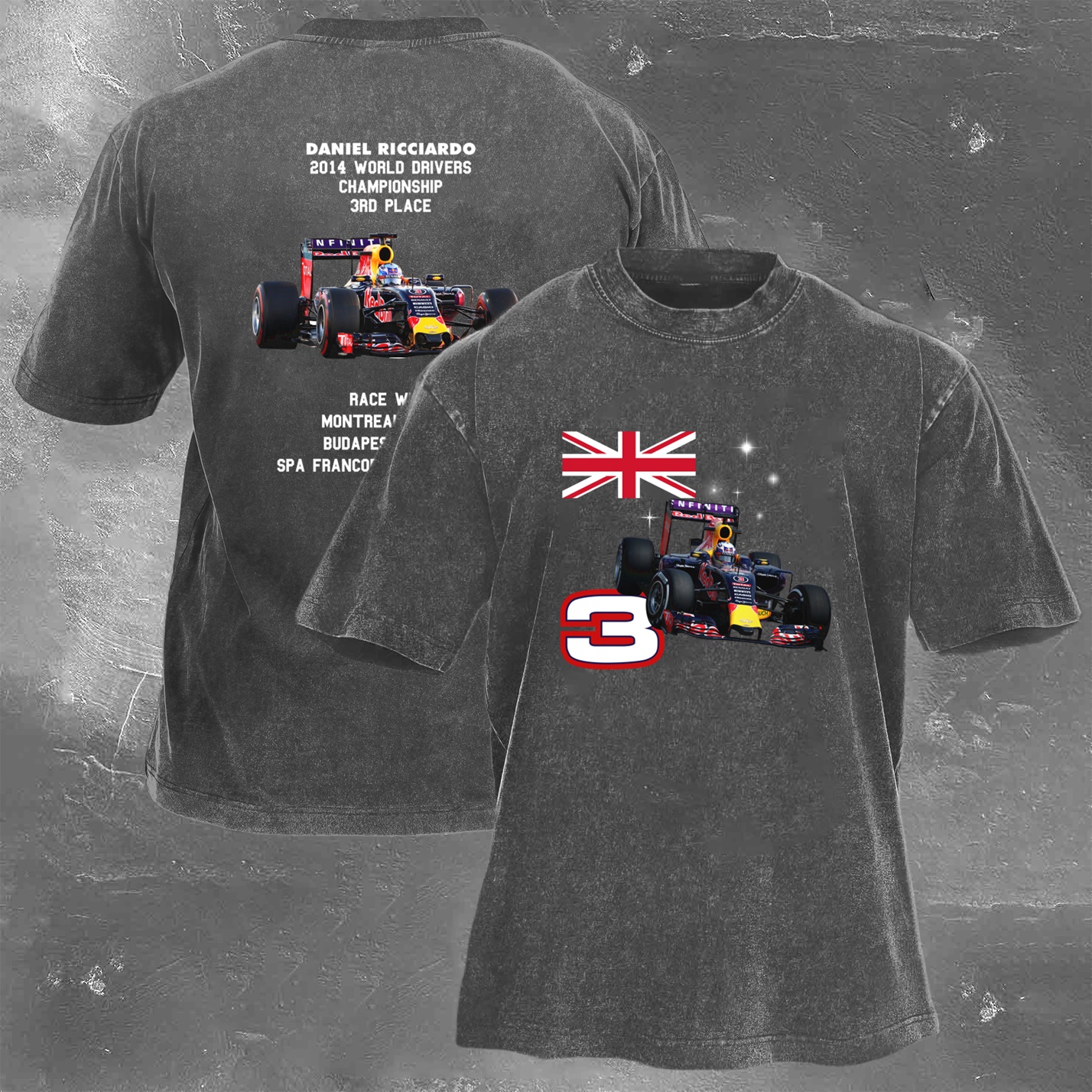 Racing Legend Vintage Cotton Washed T-Shirt 040