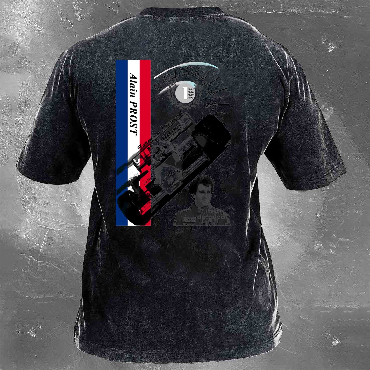 Racing Legend Vintage Cotton Washed T-Shirt 028