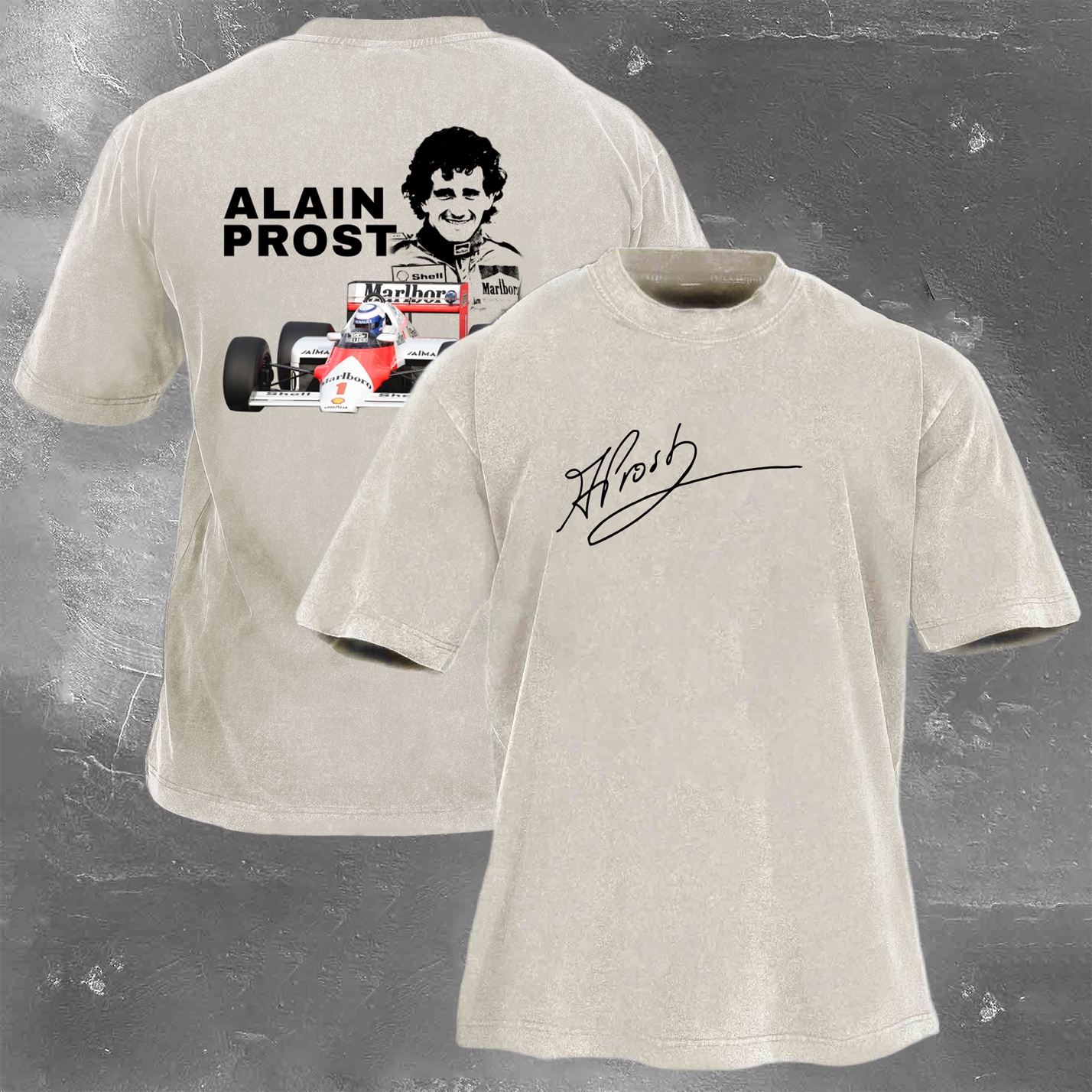 Racing Legend Vintage Cotton Washed T-Shirt 030