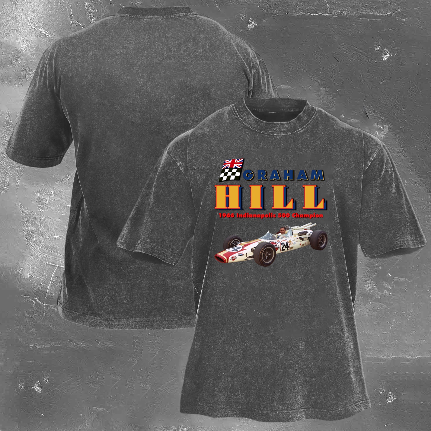 Racing Legend Vintage Cotton Washed T-Shirt 026