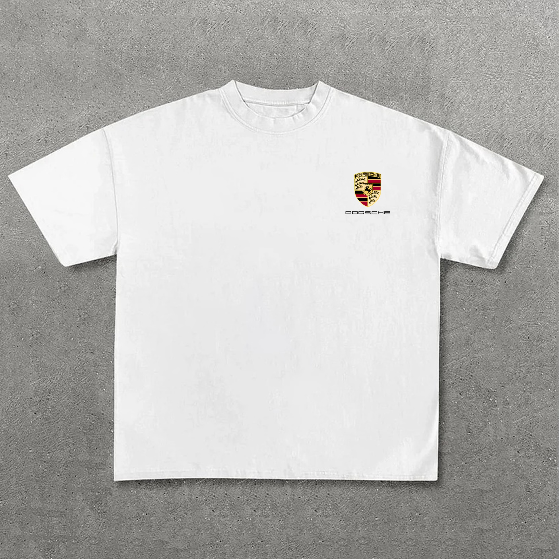 Popular Sports Car Print Pure Cotton Casual T-Shirt 04