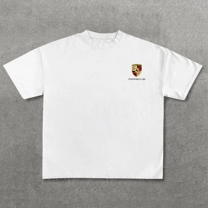 Popular Sports Car Print Pure Cotton Casual T-Shirt 04