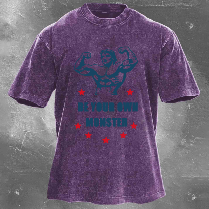 BE YOUR OWN MONSTER Unisex Washed T-shirt