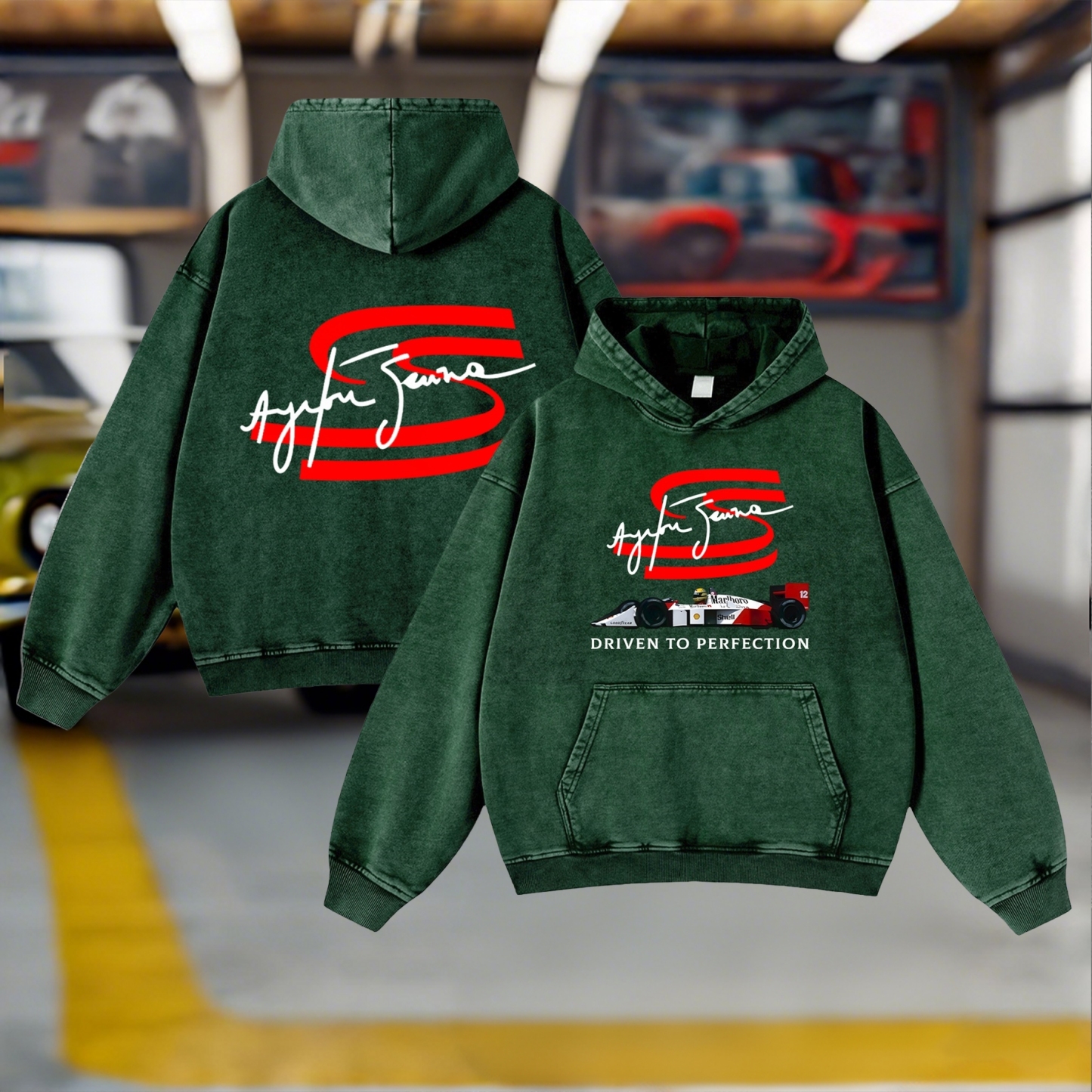 Racing Legend Vintage Washed Hoodie 10