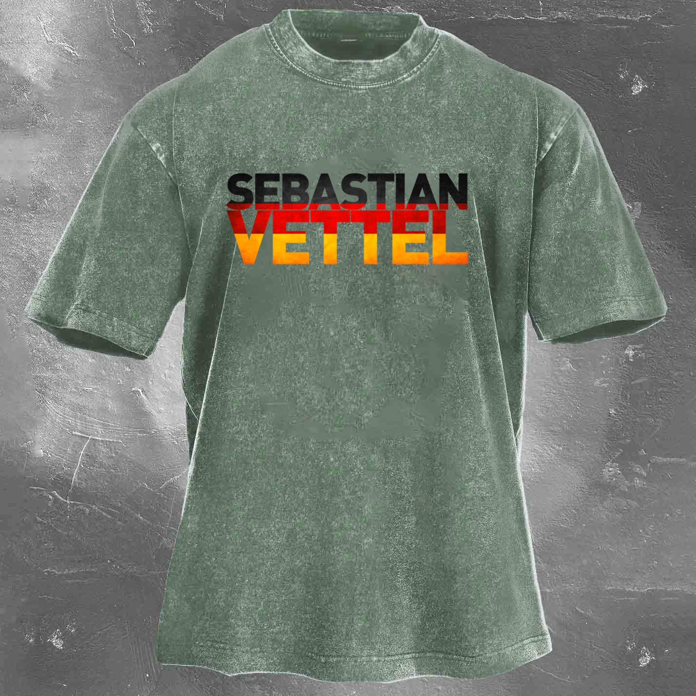 Racing Legend Vintage Cotton Washed T-Shirt 034