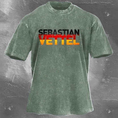 Racing Legend Vintage Cotton Washed T-Shirt 034