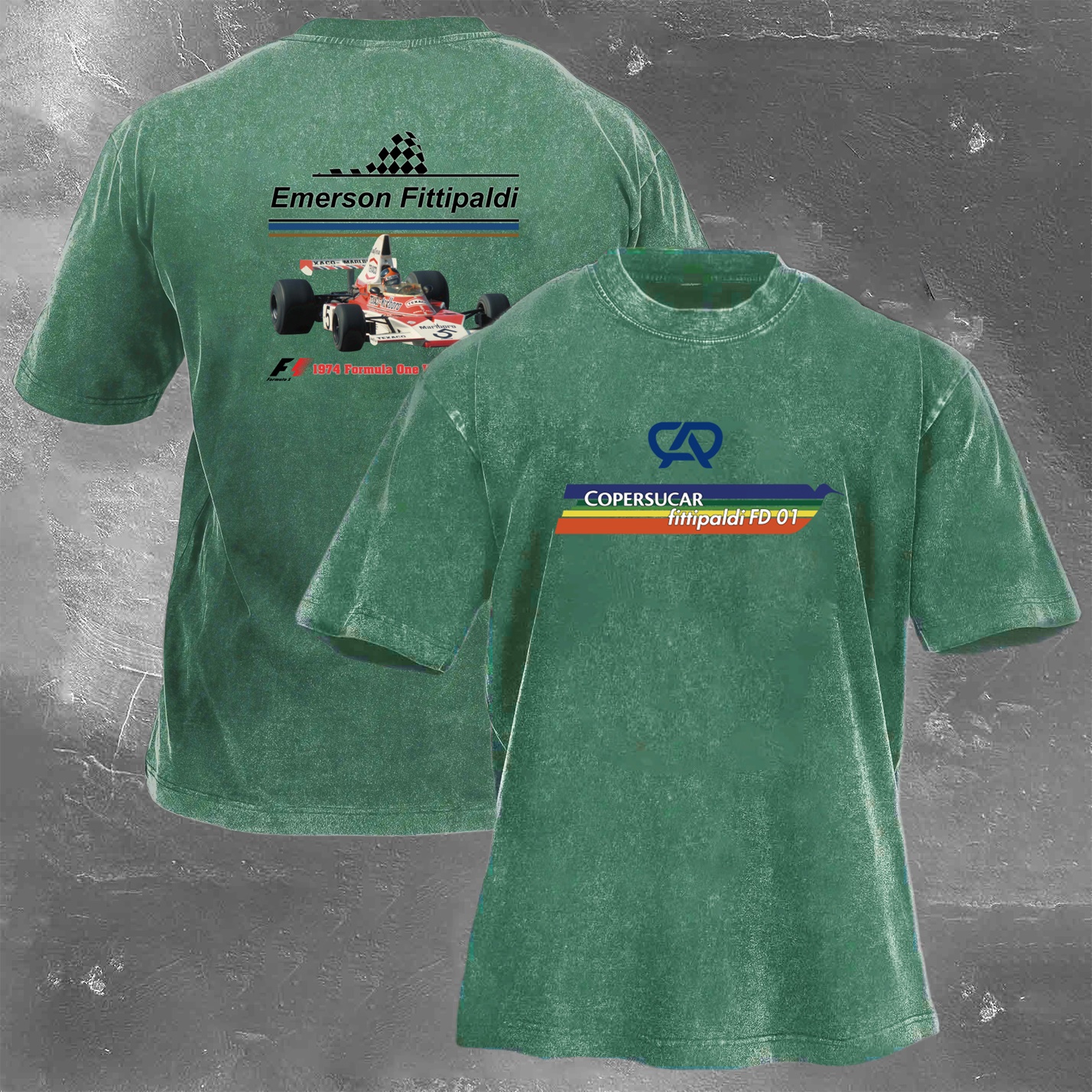 Racing Legend Vintage Cotton Washed T-Shirt 027