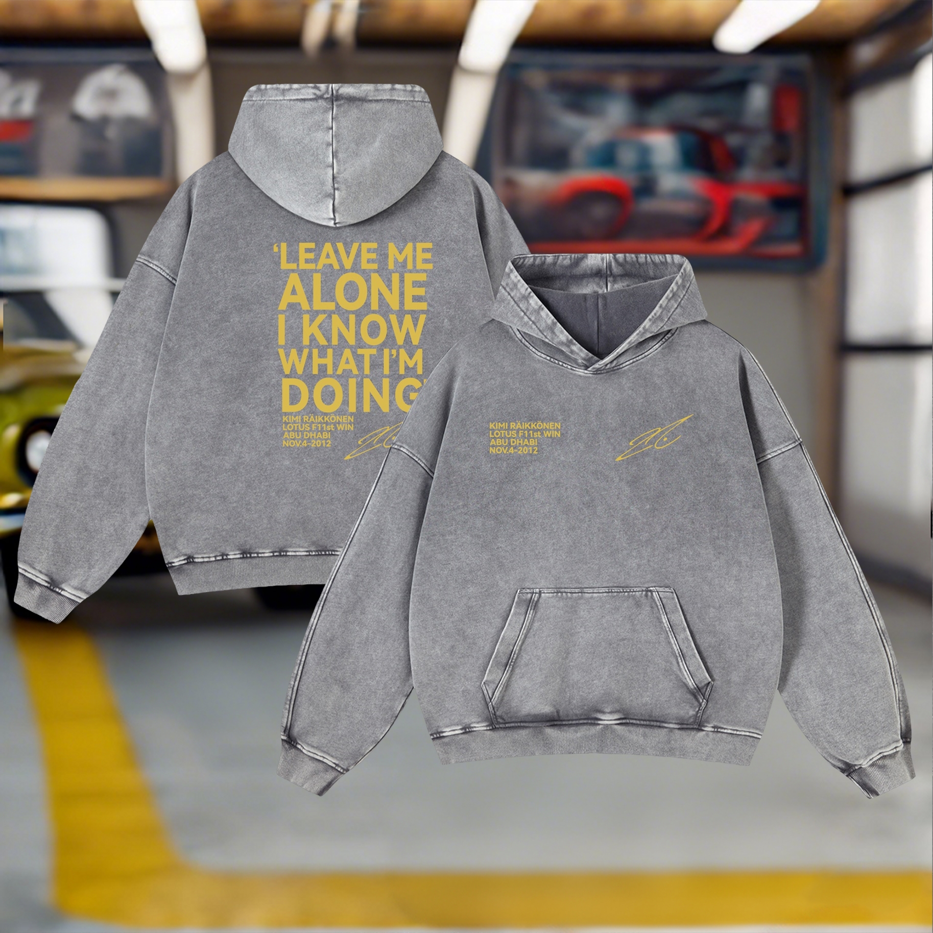 Racing Legend Vintage Washed Hoodie 12
