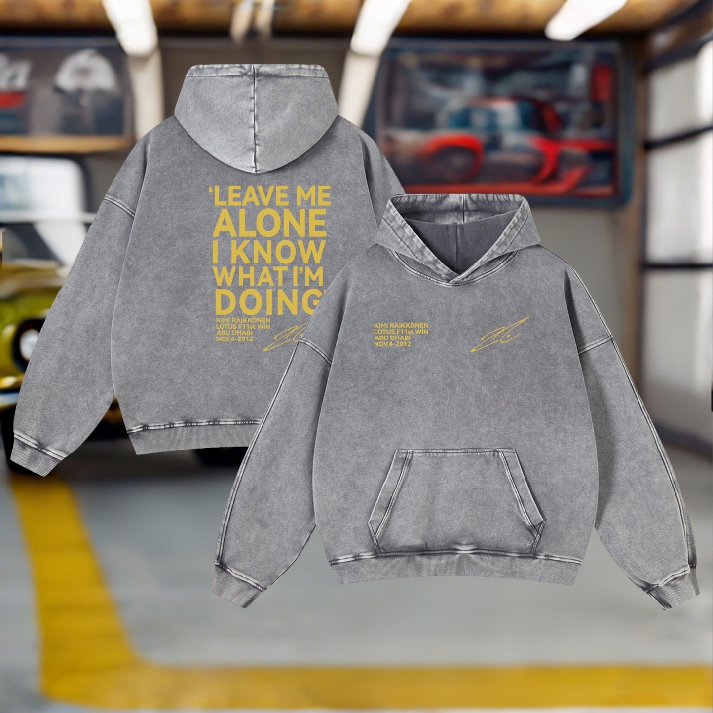 Racing Legend Vintage Washed Hoodie 12