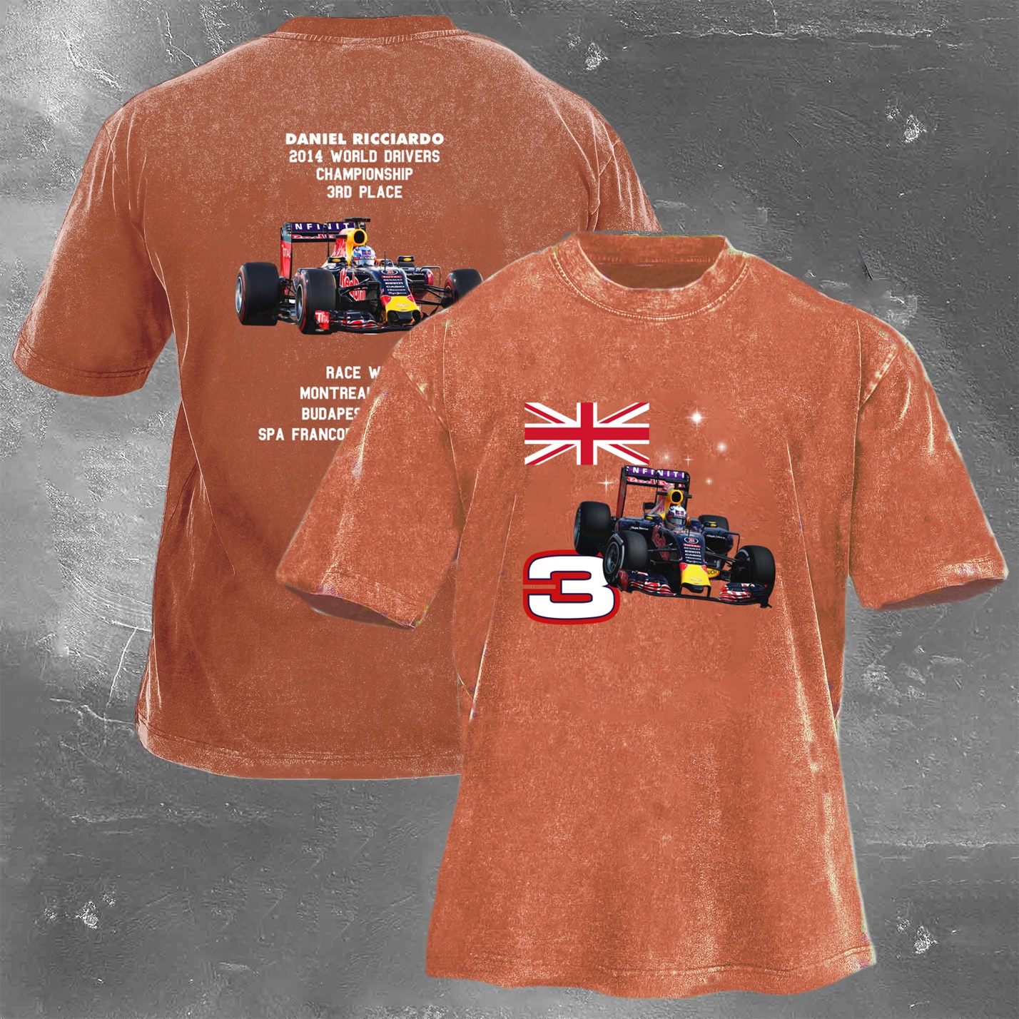 Racing Legend Vintage Cotton Washed T-Shirt 040