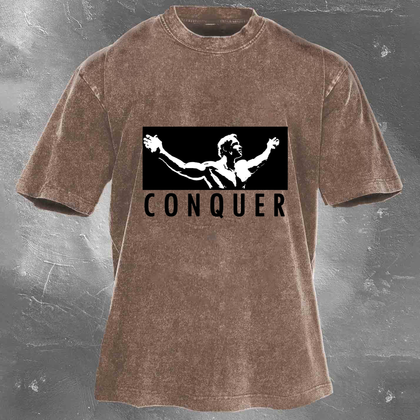 CONQUER Unisex Washed T-shirt