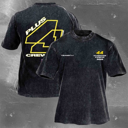 Racing Driver Print Retro Washed Casual T-Shirt 02