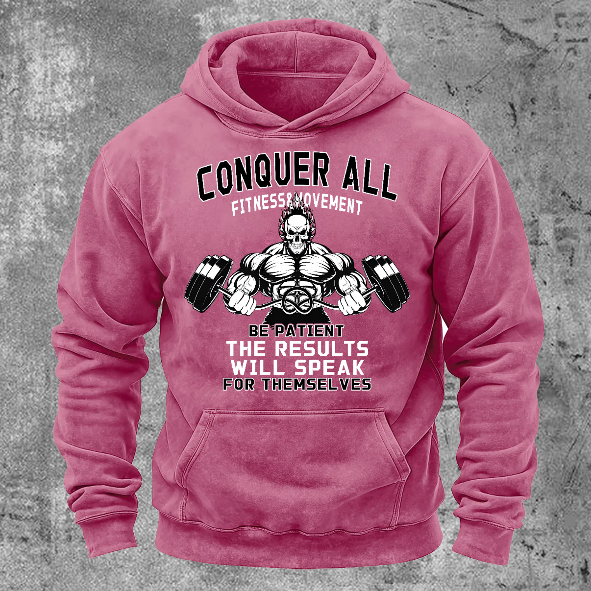 The Results Will Speak Men's Washed Pocket Hoodie