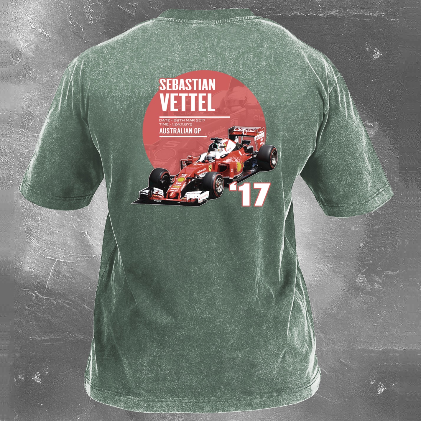 Racing Legend Vintage Cotton Washed T-Shirt 034