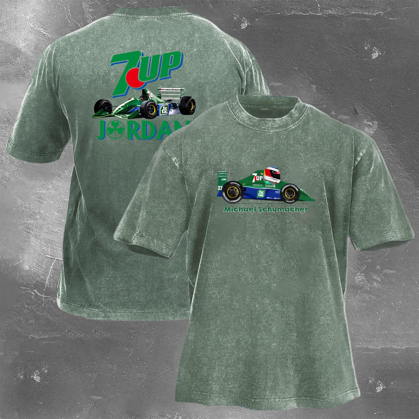 Racing Legend Vintage Cotton Washed T-Shirt 022