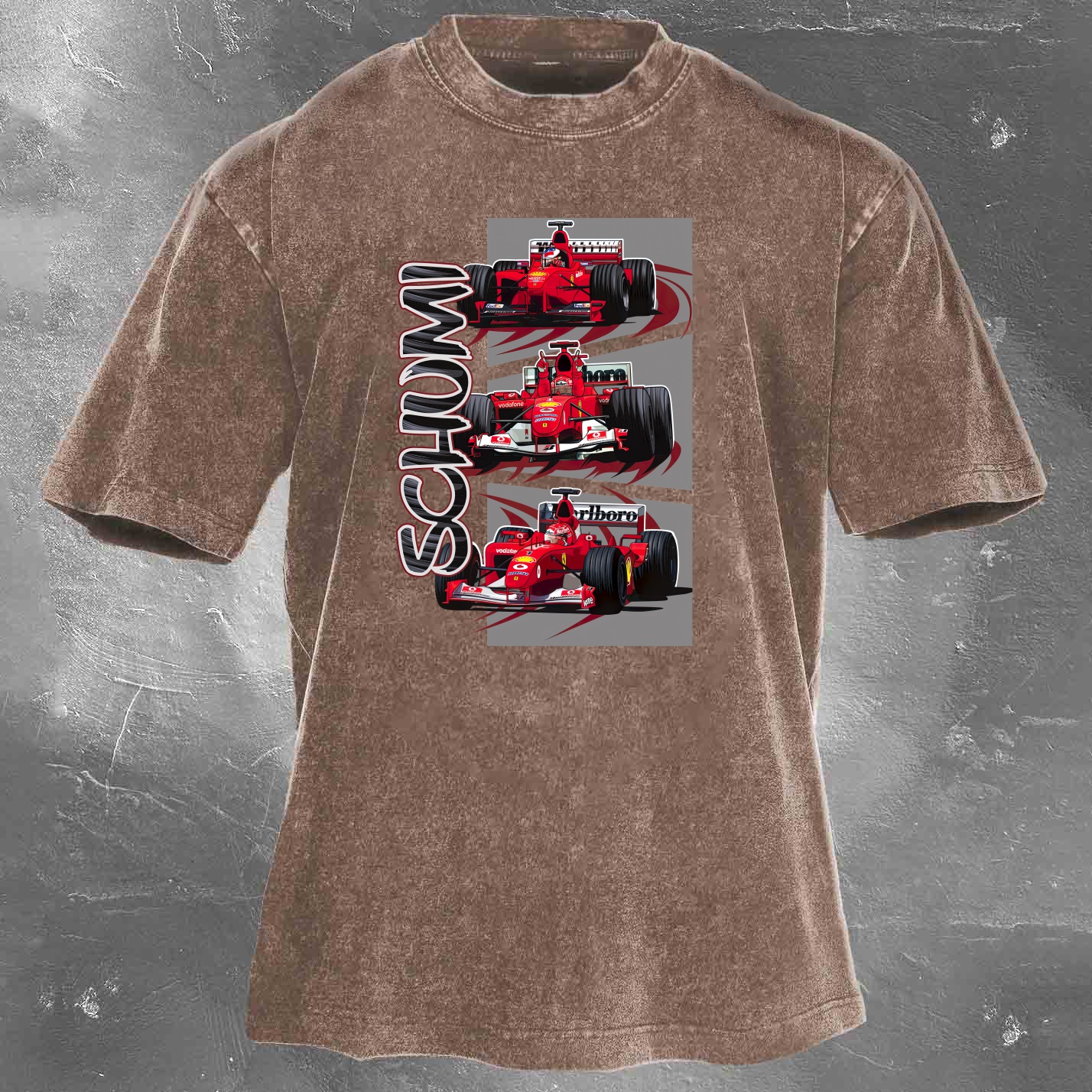 Racing Legend Vintage Cotton Washed T-Shirt 037