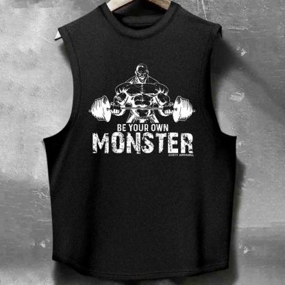 BE YOUR OWN MONSTER Men's washed Tank