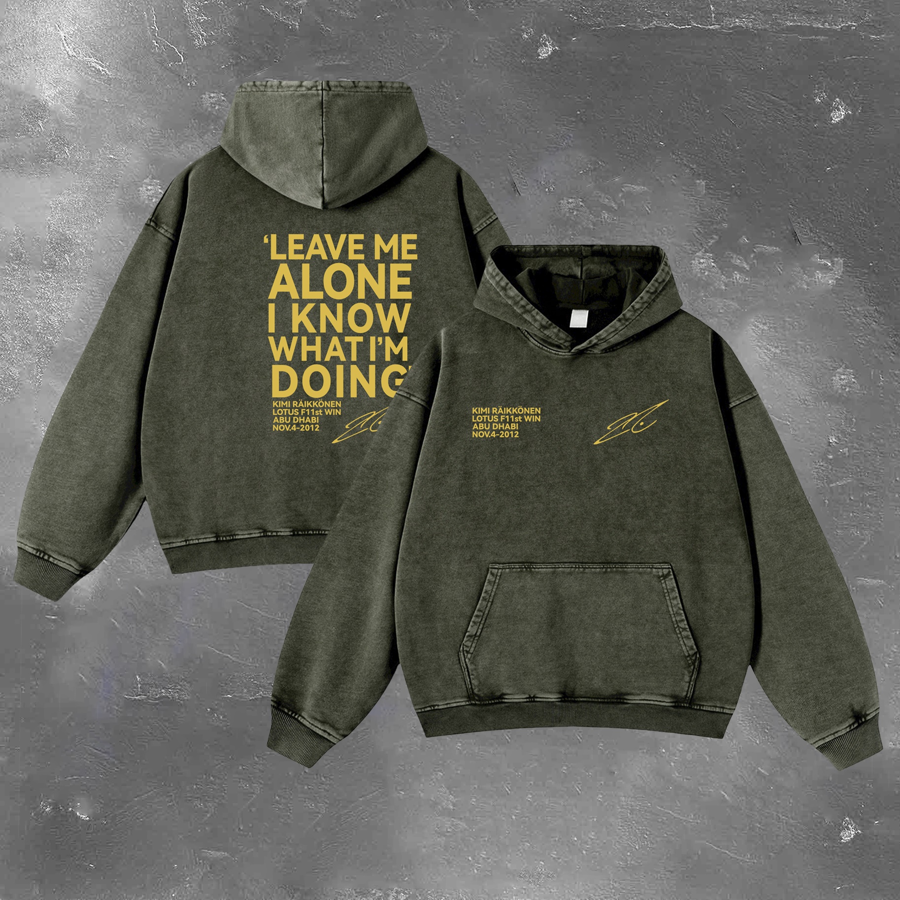 Racing Legend Vintage Washed Hoodie 12