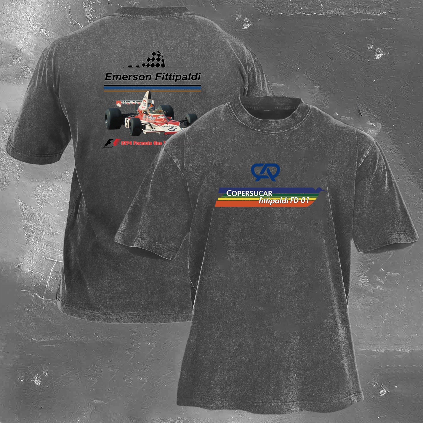 Racing Legend Vintage Cotton Washed T-Shirt 027