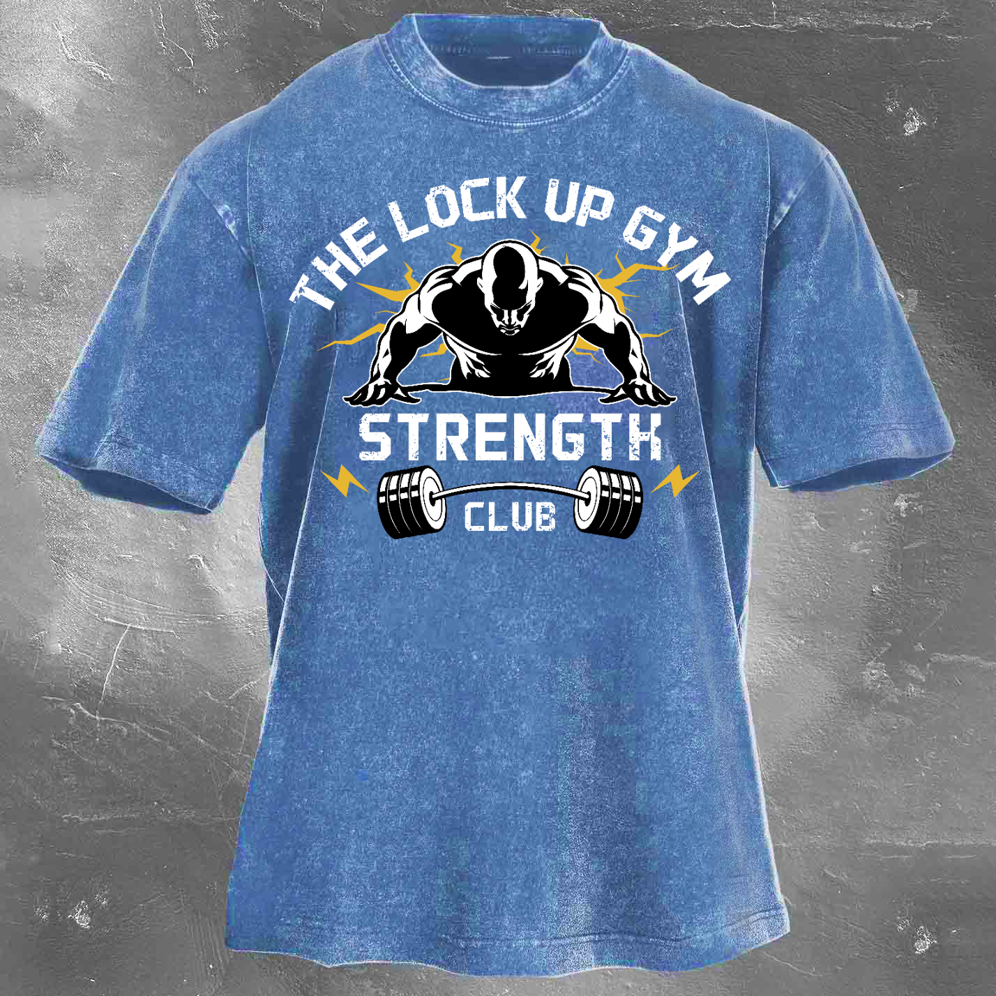 The Lock Up Gym Strength Unisex Vintage Washed T-Shirt
