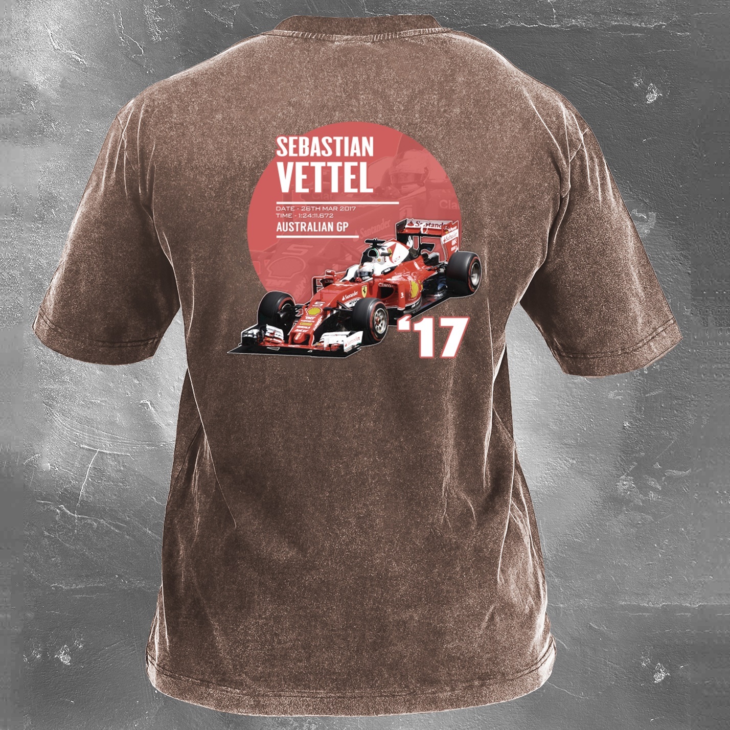 Racing Legend Vintage Cotton Washed T-Shirt 034