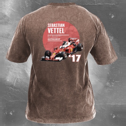 Racing Legend Vintage Cotton Washed T-Shirt 034