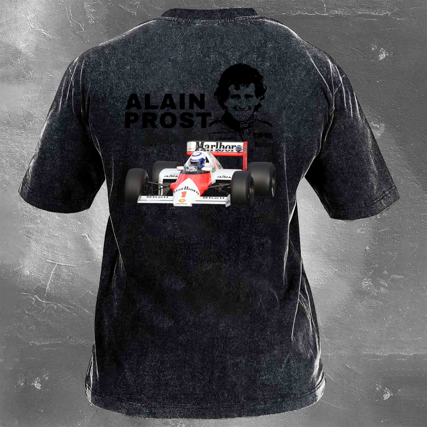 Racing Legend Vintage Cotton Washed T-Shirt 030