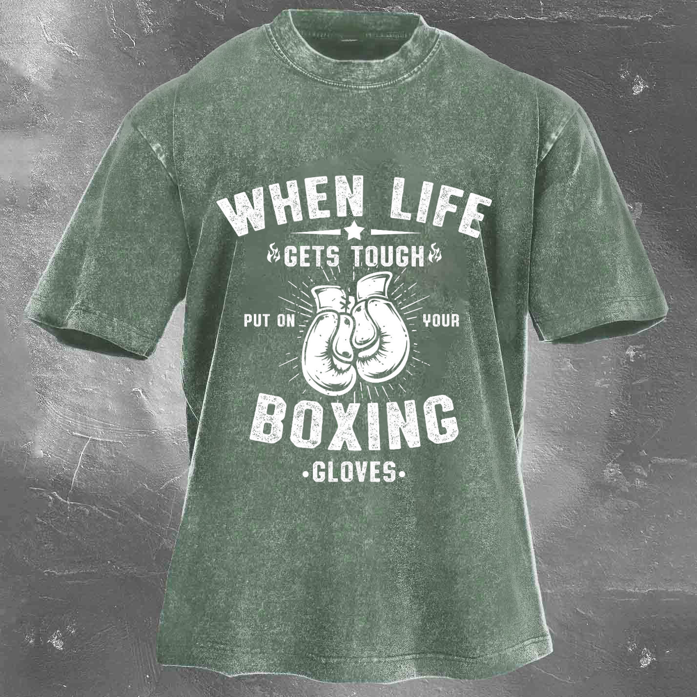 BOXING Unisex Washed T-shirt
