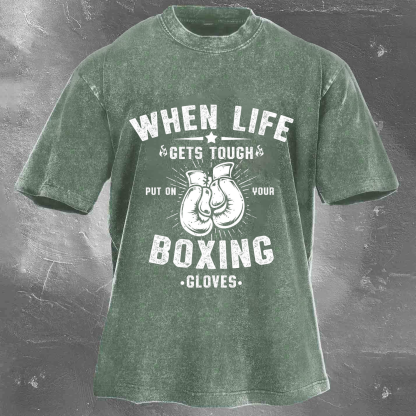 BOXING Unisex Washed T-shirt