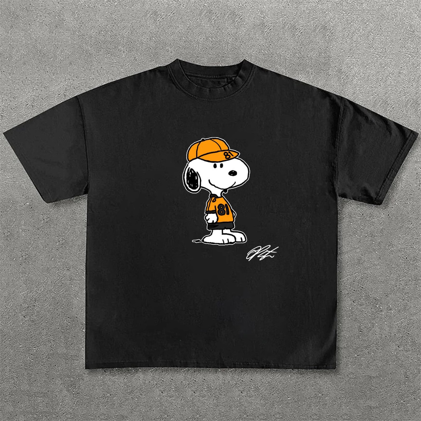 Cartoon Racing Driver Print Street Casual Short Sleeves 01