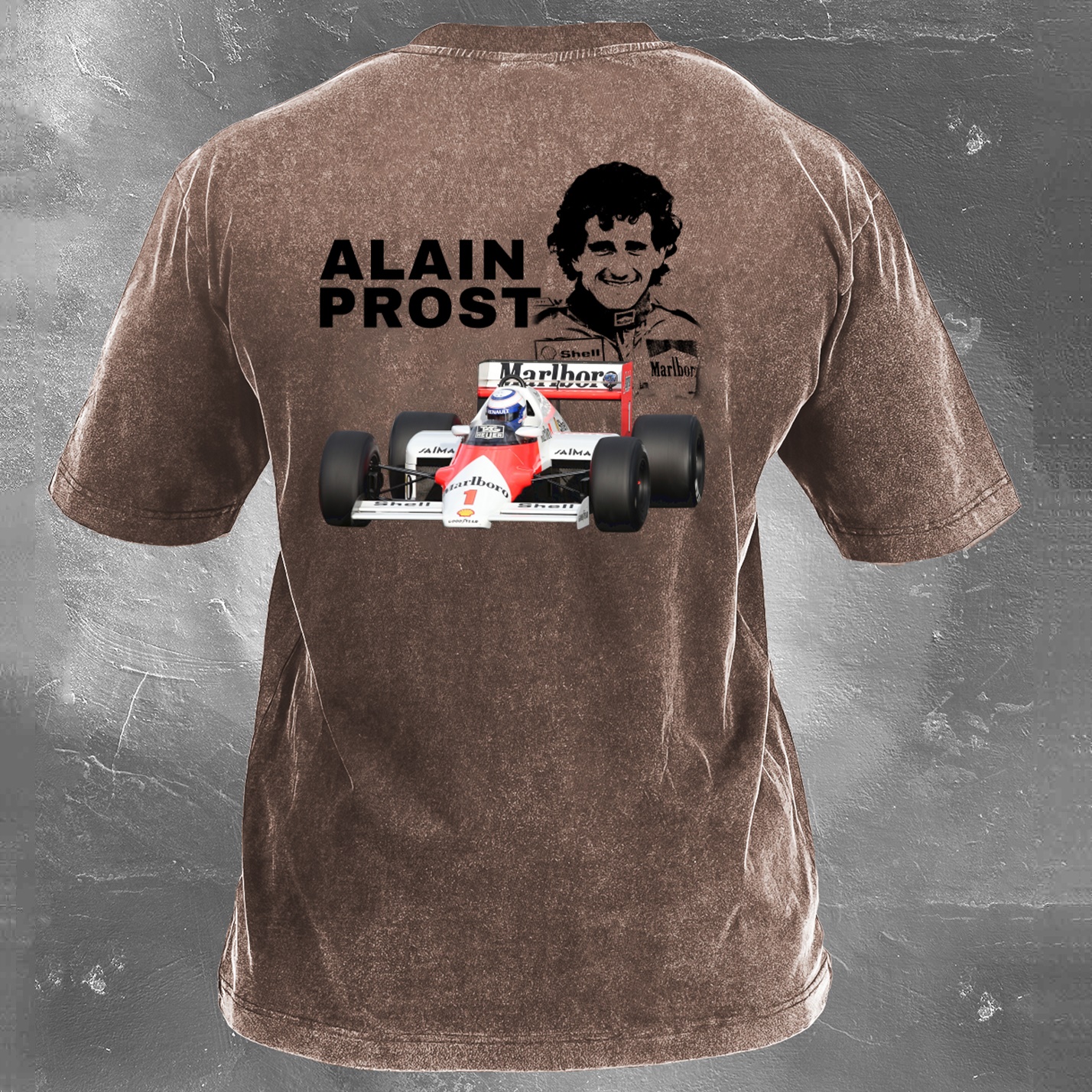 Racing Legend Vintage Cotton Washed T-Shirt 030