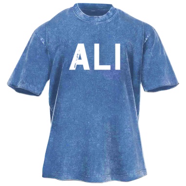 Muhammad Ali Printed Washed Retro Casual Short Sleeves 02