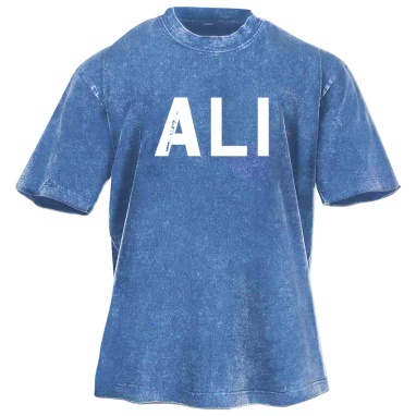 Muhammad Ali Printed Washed Retro Casual Short Sleeves 02