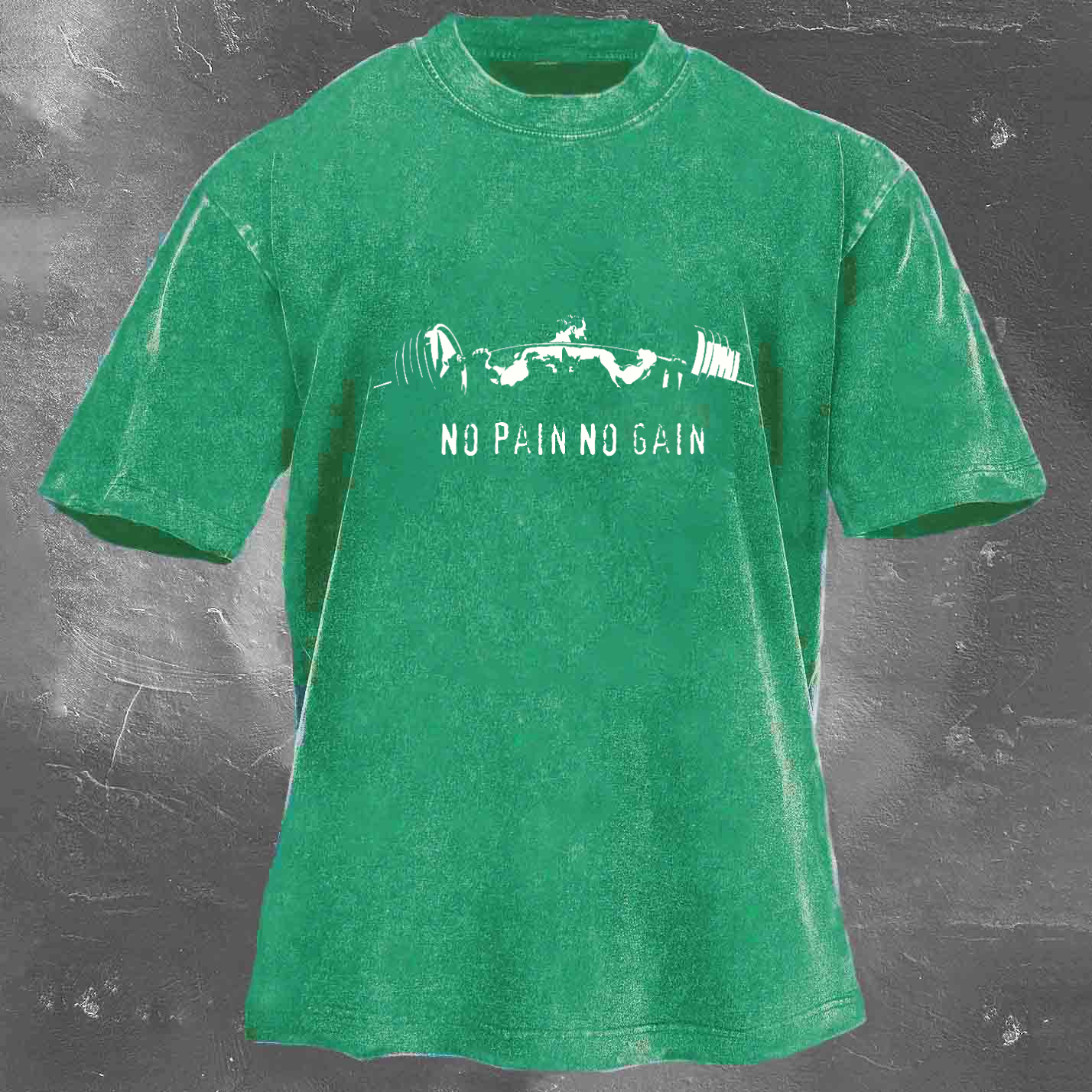 NO PAIN NO GAIN Men's Washed T-shirt
