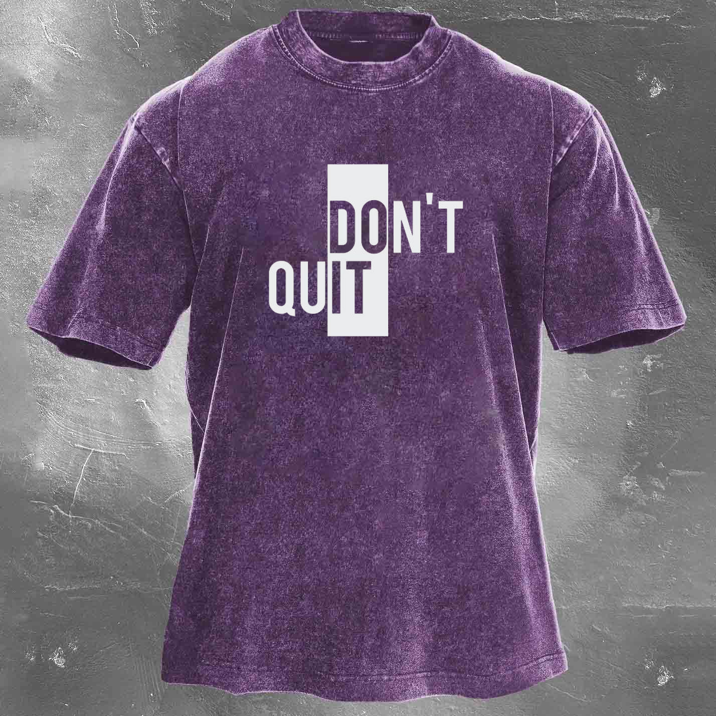 DO IT Men's washed T-shirt