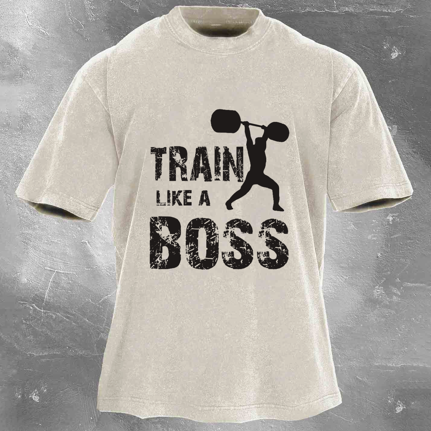 TRAIN LIKE A BOSS Unisex Washed T-shirt