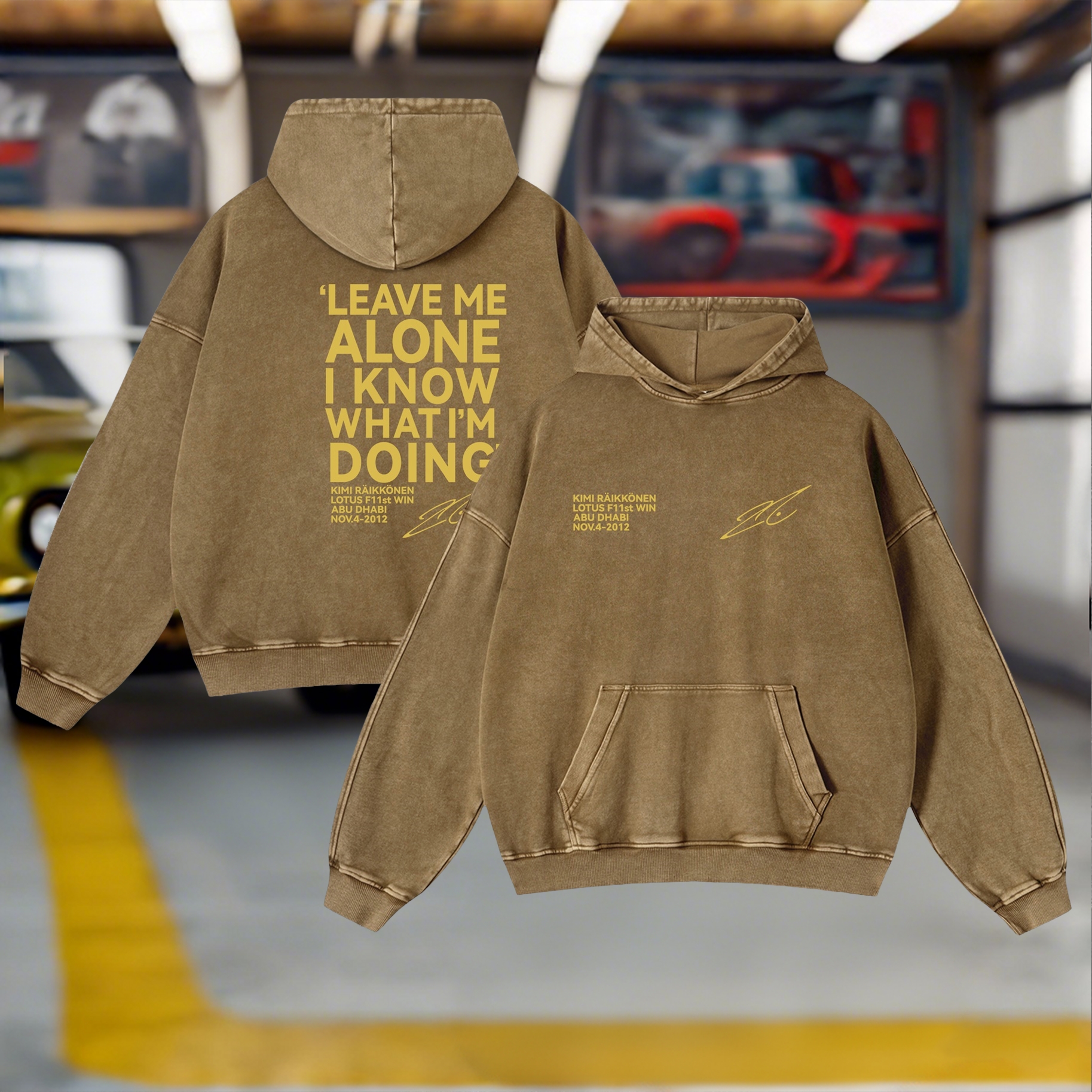 Racing Legend Vintage Washed Hoodie 12