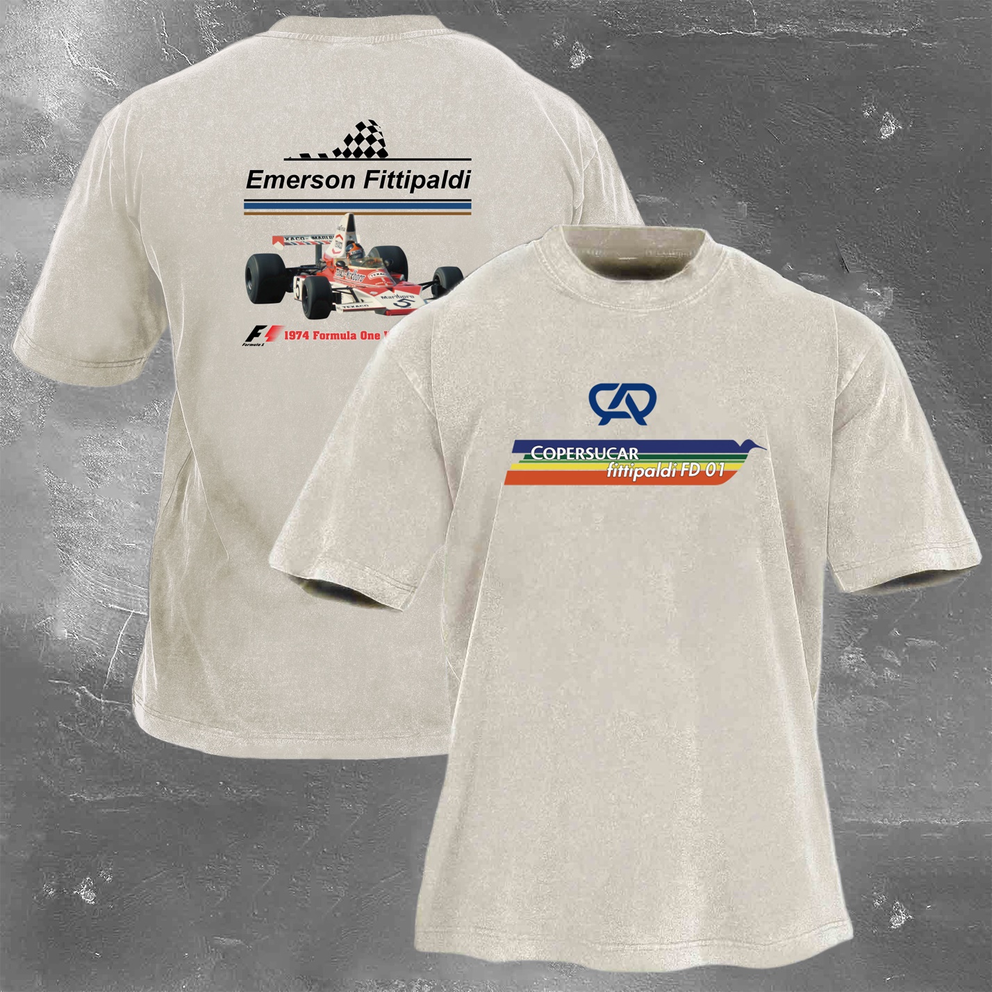 Racing Legend Vintage Cotton Washed T-Shirt 027