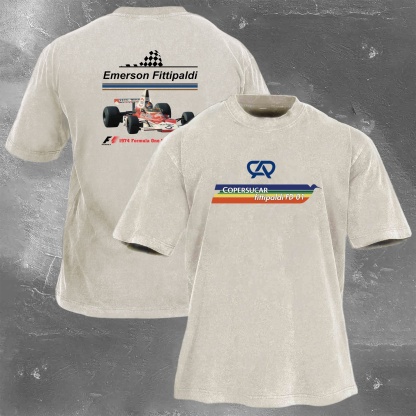 Racing Legend Vintage Cotton Washed T-Shirt 027